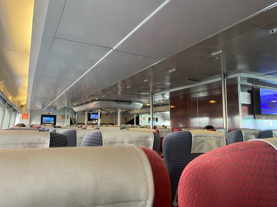 マカオ,カジノ,ラスベガス,タイパ港,タイパフェリーターミナル,空港税,香港空港,ターボジェット,センチュリオン,スカイブリッジ,JAL機内食,リゾートカジノ