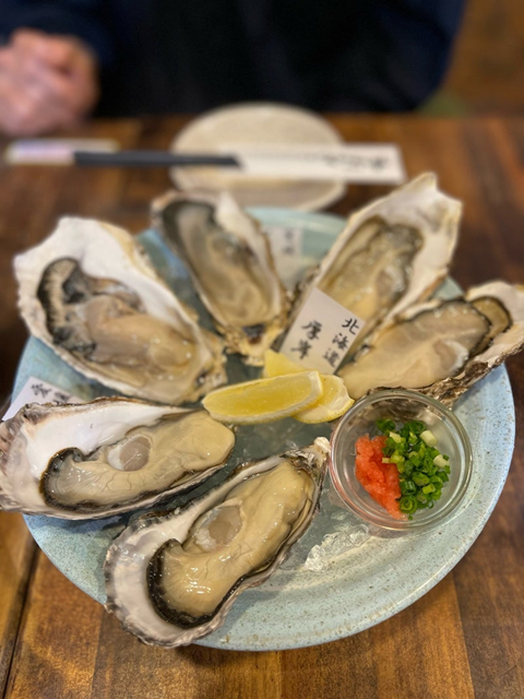 貝酒場かきべえ,生牡蠣セット,カキフライ